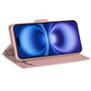 Extra Series Essential Leather Wallet Stand Case for iPhone 17 - Rose Gold