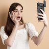 Dual Layer Magnetic Ring Case with Rotating Stand and Privacy Camera Cover for iPhone Air - Black