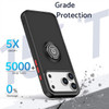 Transparent Hybrid Case with Ring Grip for iPhone 17 Pro Max