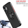 Transparent Hybrid Case with Ring Grip for iPhone 17