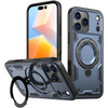 Military Grade MagSafe Hybrid Case with Kickstand Ring Holder for iPhone 17 Pro - Blue