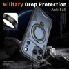 Military Grade MagSafe Hybrid Case with Kickstand Ring Holder for iPhone 17 Pro - Blue