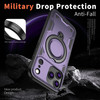 Military Grade MagSafe Hybrid Case with Kickstand Ring Holder for iPhone 17 Pro - Purple