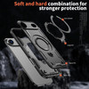 Military Grade MagSafe Hybrid Case with Kickstand Ring Holder for iPhone Air - Black