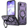 Military Grade MagSafe Hybrid Case with Kickstand Ring Holder for iPhone Air - Purple