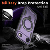 Military Grade MagSafe Hybrid Case with Kickstand Ring Holder for iPhone Air - Purple