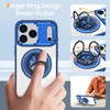 Tough Shield Crystal Case with MagSafe Ring Holder for iPhone 17 Pro Max - Blue