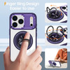 Tough Shield Crystal Case with MagSafe Ring Holder for iPhone 17 Pro - Purple