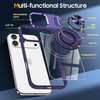 Tough Shield Crystal Case with MagSafe Ring Holder for iPhone 17 Pro - Purple