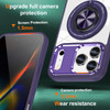 Tough Shield Crystal Case with MagSafe Ring Holder for iPhone 17 Pro - Purple