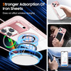 Tough Shield Crystal Case with MagSafe Ring Holder for iPhone 17 Pro - Pink