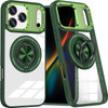 Tough Shield Crystal Case with MagSafe Ring Holder for iPhone 17 Pro - Green