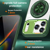 Tough Shield Crystal Case with MagSafe Ring Holder for iPhone 17 Pro - Green
