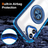 Tough Shield Crystal Case with MagSafe Ring Holder for iPhone 17 - Blue