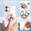 Tough Shield Crystal Case with MagSafe Ring Holder for iPhone 17 - Pink