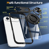 Tough Shield Crystal Case with MagSafe Ring Holder for iPhone Air - Black