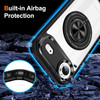 Tough Shield Crystal Case with MagSafe Ring Holder for iPhone Air - Black