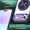 Tough Shield Crystal Case with MagSafe Ring Holder for iPhone Air - Purple