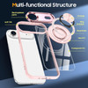 Tough Shield Crystal Case with MagSafe Ring Holder for iPhone Air - Pink