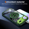 Tough Shield Crystal Case with MagSafe Ring Holder for iPhone Air - Green