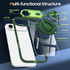 Tough Shield Crystal Case with MagSafe Ring Holder for iPhone Air - Green