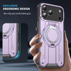 Dual Layer MagSafe Case with Rotating Stand for iPhone 17 Pro - Purple