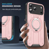 Dual Layer MagSafe Case with Rotating Stand for iPhone 17 Pro - Pink