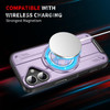 Dual Layer MagSafe Case with Rotating Stand for iPhone 17 - Purple