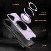 Dual Layer MagSafe Case with Rotating Stand for iPhone 17 - Purple