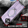 Dual Layer MagSafe Case with Rotating Stand for iPhone 17 - Purple