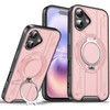 Dual Layer MagSafe Case with Rotating Stand for iPhone 17 - Pink