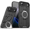 Dual Layer MagSafe Case with Rotating Stand for iPhone Air - Black
