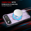 Dual Layer MagSafe Case with Rotating Stand for iPhone Air - Purple