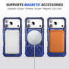 Military Grade TUFF MagSafe Case with Rotating Ring Stand for iPhone 17 Pro - Blue