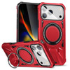 Military Grade TUFF MagSafe Case with Rotating Ring Stand for iPhone 17 Pro - Red