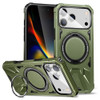 Military Grade TUFF MagSafe Case with Rotating Ring Stand for iPhone 17 Pro - Green