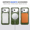 Military Grade TUFF MagSafe Case with Rotating Ring Stand for iPhone 17 Pro - Green