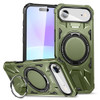 Military Grade TUFF MagSafe Case with Rotating Ring Stand for iPhone Air - Green