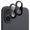 2-Pack HD Tempered Glass Camera Lens Protector for iPhone 17 - Black