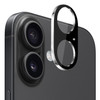 HD Tempered Glass Camera Lens Protector for iPhone 17 - Black