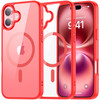 Acrylic Transparent Case with MagSafe for iPhone 17 - Red