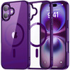 Acrylic Transparent Case with MagSafe for iPhone 16 - Purple