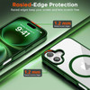 Acrylic Transparent Case with MagSafe for iPhone 16 Plus - Green