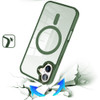 Perfect Crystal Clear MagSafe Case for iPhone 17 - Green