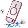 Perfect Crystal Clear MagSafe Case for iPhone Air - Burgundy