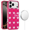 Mood Series MagSafe Hybrid Case for iPhone 17 Pro Max - Hearts on Pink