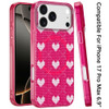 Mood Series MagSafe Hybrid Case for iPhone 17 Pro Max - Hearts on Pink