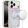 Mood Series MagSafe Hybrid Case for iPhone 17 Pro Max - Green Pink Floral