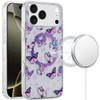 Mood Series MagSafe Hybrid Case for iPhone 17 Pro Max - Purple Butterflies