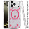 Mood Series MagSafe Hybrid Case for iPhone 17 Pro Max - Pink Hearts